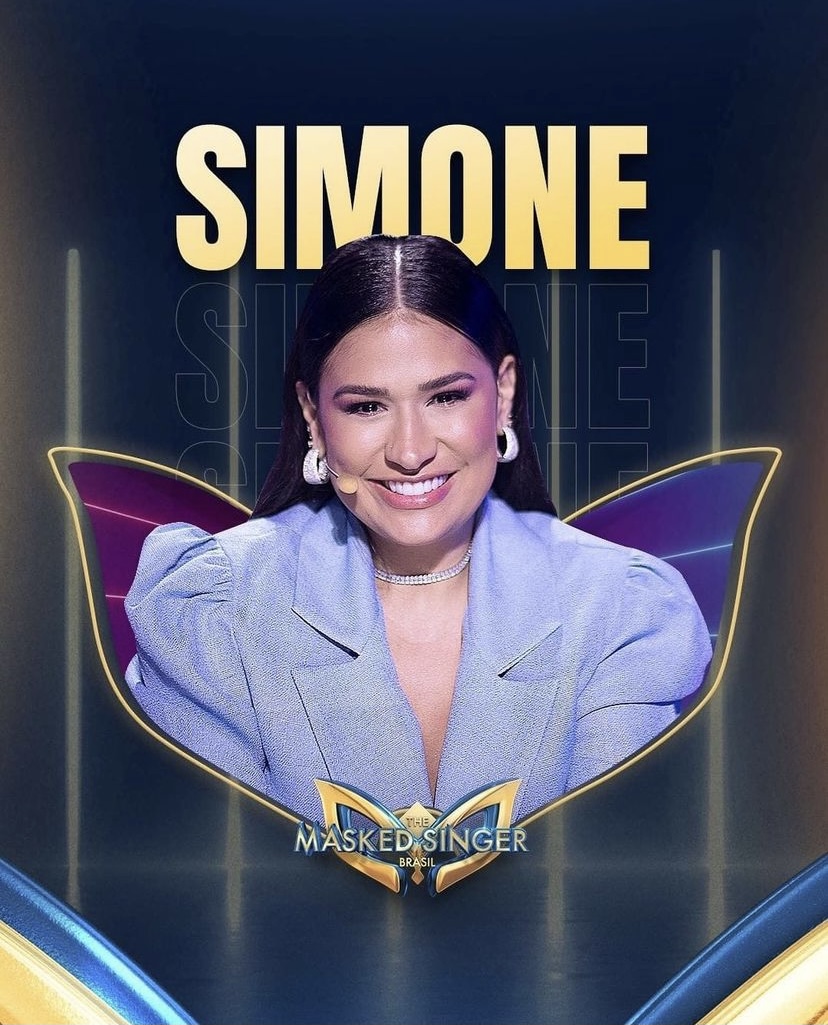 Simone para divulgação do The Masked Singer Brasil