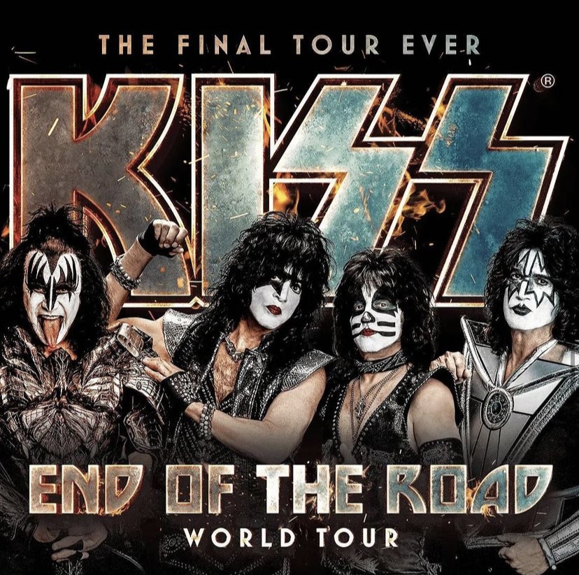 Banda KISS para o poster da “End Of The Road World Tour”