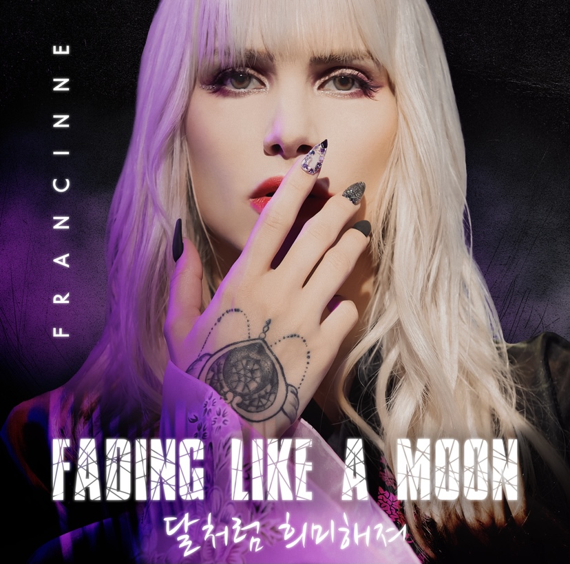 Francinne para a capa do single “Fading Like A Moon”