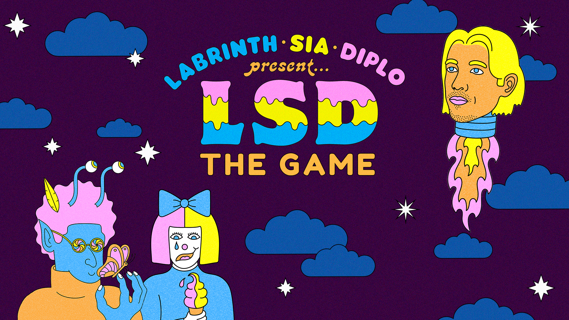 Sia, Diplo E Labrinth viram personagens de video game para lançamento do álbum LSD
