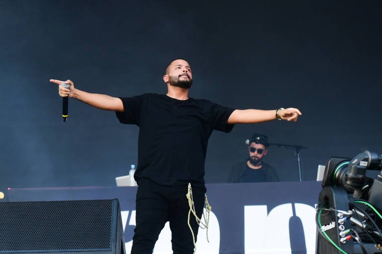 Projota, Vitão e Giulia Be combinam suas musicalidades em um show incrível no Palco Sunset do Rock in Rio