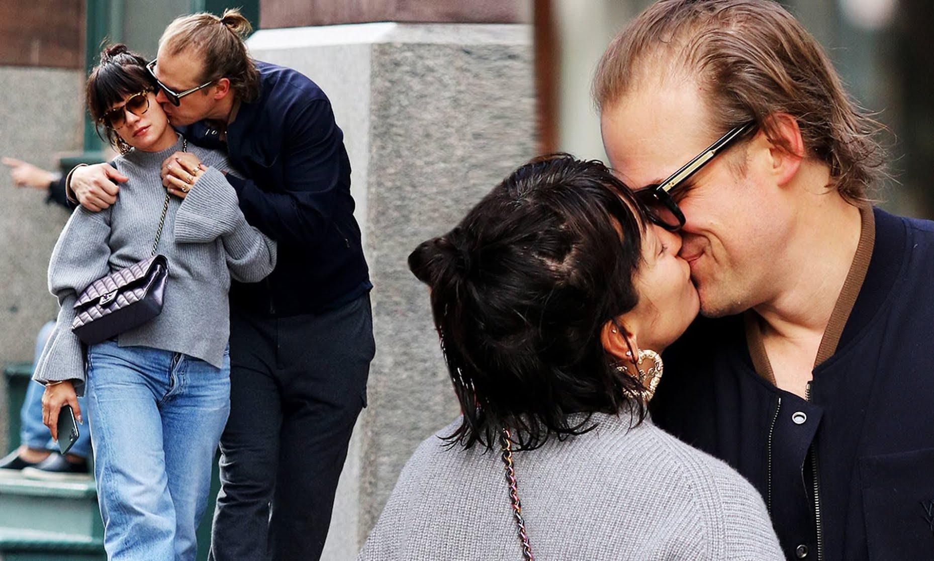 Lily Allen e David Harbour são vistos aos beijos pelas ruas de Nova York