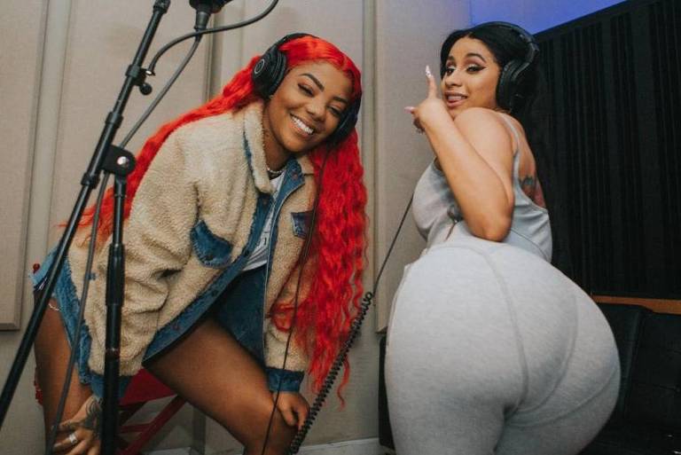 Cardi B canta trecho de música em parceria com a cantora Ludmilla