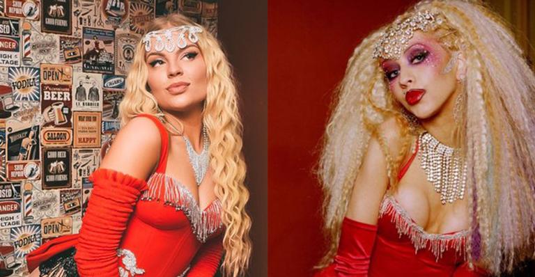 Com fantasia inspirada em “Lady Marmalade”, Luísa Sonza recebe elogio de Christina Aguilera