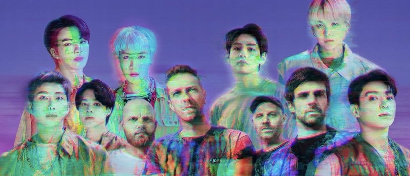 Coldplay e BTS para a divulgação de "My Universe"