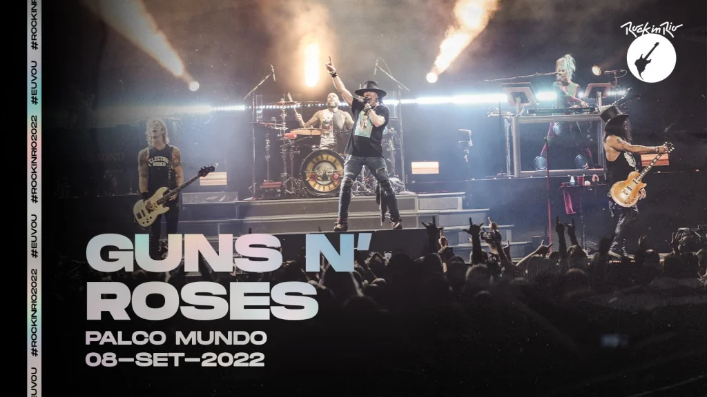 Rock in Rio 2022: Guns N’ Roses será headliner do Palco Mundo no dia 8 de setembro