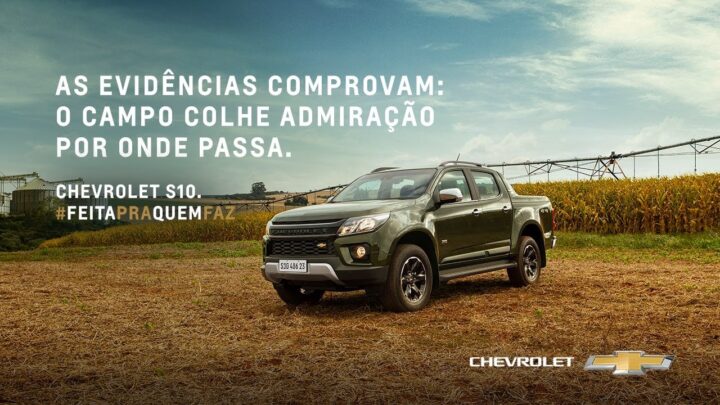 Considerada o “hino do campo”, a música Evidências dá o tom na campanha da Chevrolet S10 2023